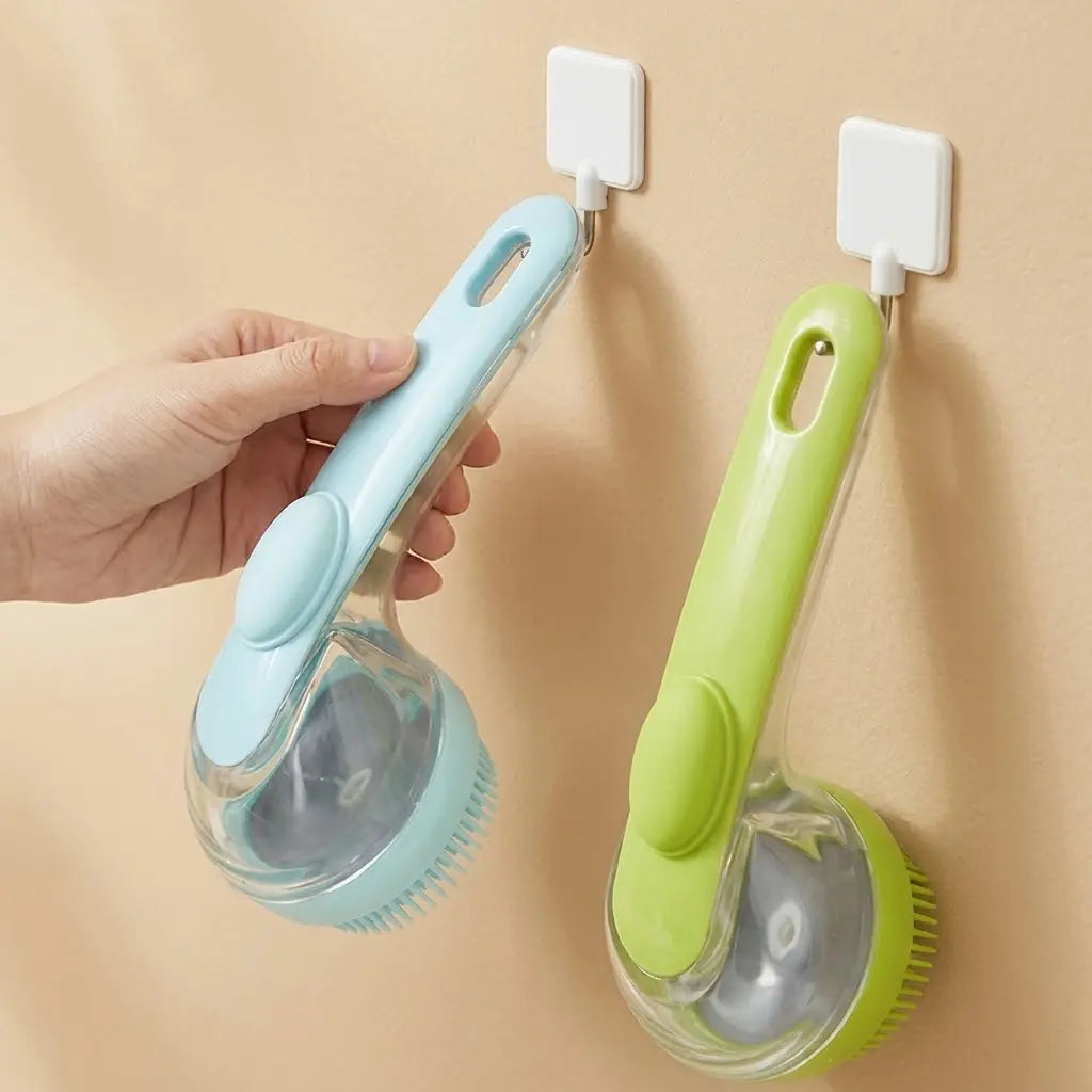 Transform Bath Time with the 2026 Universal 2-In-1 Pet Bath & Grooming Brush – Built-In Soap Dispenser for Effortless Cleaning and Gentle Massaging!