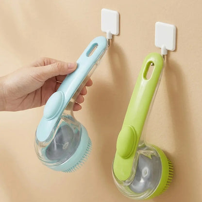 Transform Bath Time with the 2026 Universal 2-In-1 Pet Bath & Grooming Brush – Built-In Soap Dispenser for Effortless Cleaning and Gentle Massaging!